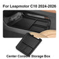 For Leapmotor C10 2024-2026 Center Console Lower Storage Box Armrest Storage Tray Organizer Auto Case Car Interior Accessories