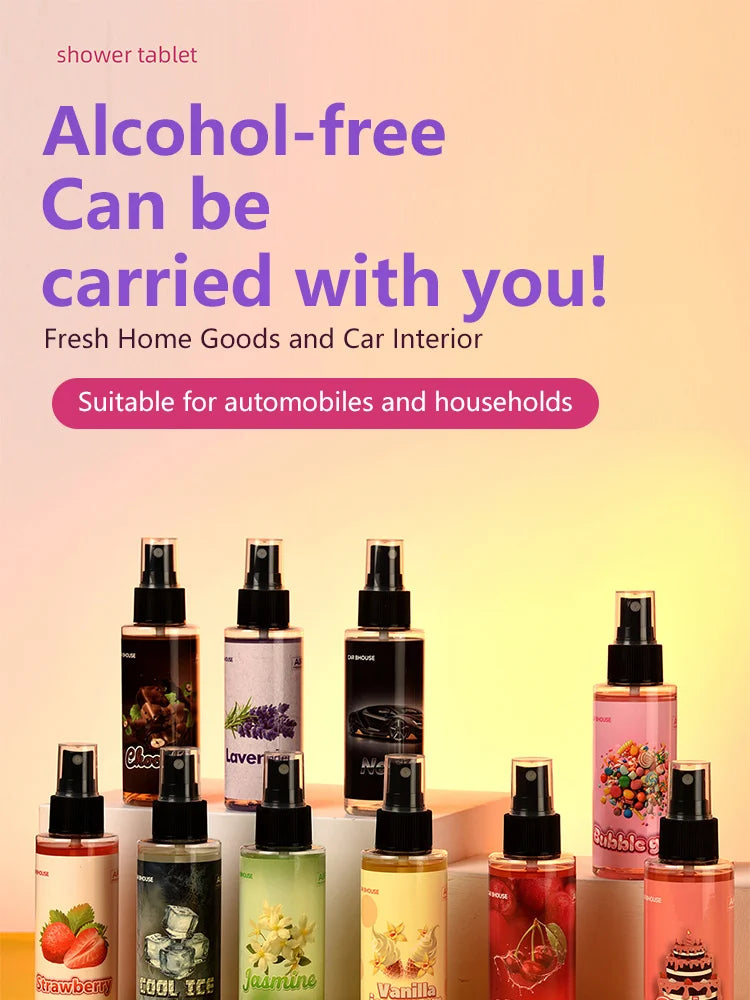 This Is a 100ML Spray Bottle of Car Air Freshener That Doubles As a Fragrance for Both Vehicles And Living Spaces. It Effectivel