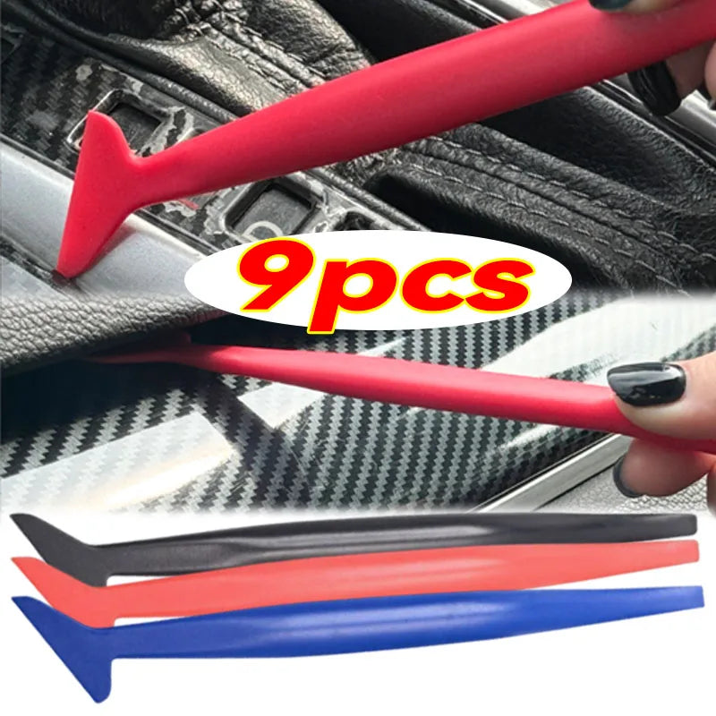 Scraper Blades Car Vinyl Wrap Tools Squeegee Rubber Seals Auto Detailing Supplie Scraper for PPF Installation Edge Pressing Gaps