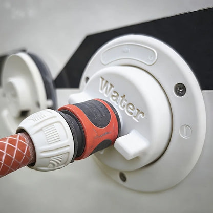 An Adapter for RV Water Tanks, a Water Filling Device Equipped with a Quick Hose Connector And O-Ring Seal,Without Battery