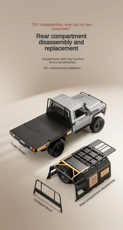 ZWN MN82 MN82S LC79 1/12 Full Scale RC Pickup Short Truck 4WD Remote Control Climbing Off-road Car Toys for Kids Christmas Gifts