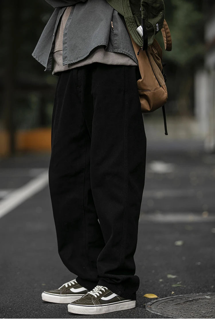 Japanese Streetwear High Quality Cargo Pants For Men Clothing Harajuku Casual Straight-Leg Trousers Korean Fashion Baggy Pants