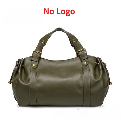 Sac à main à bandoulière Simple pour femmes, sac Boston élégant et polyvalent, sac de travail intérieur en Polyester doux