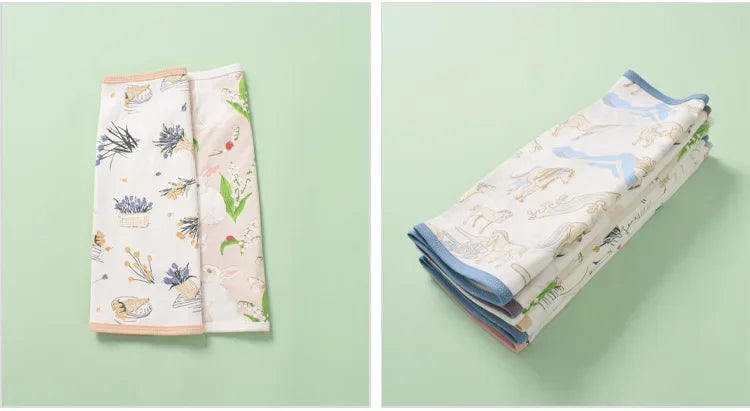 0-6 Month Cotton Baby Swaddle Wrap Anti Startle Swaddling Blanket Muslin Baby Sleeping Blanket Wrap for New Born Thin Summer