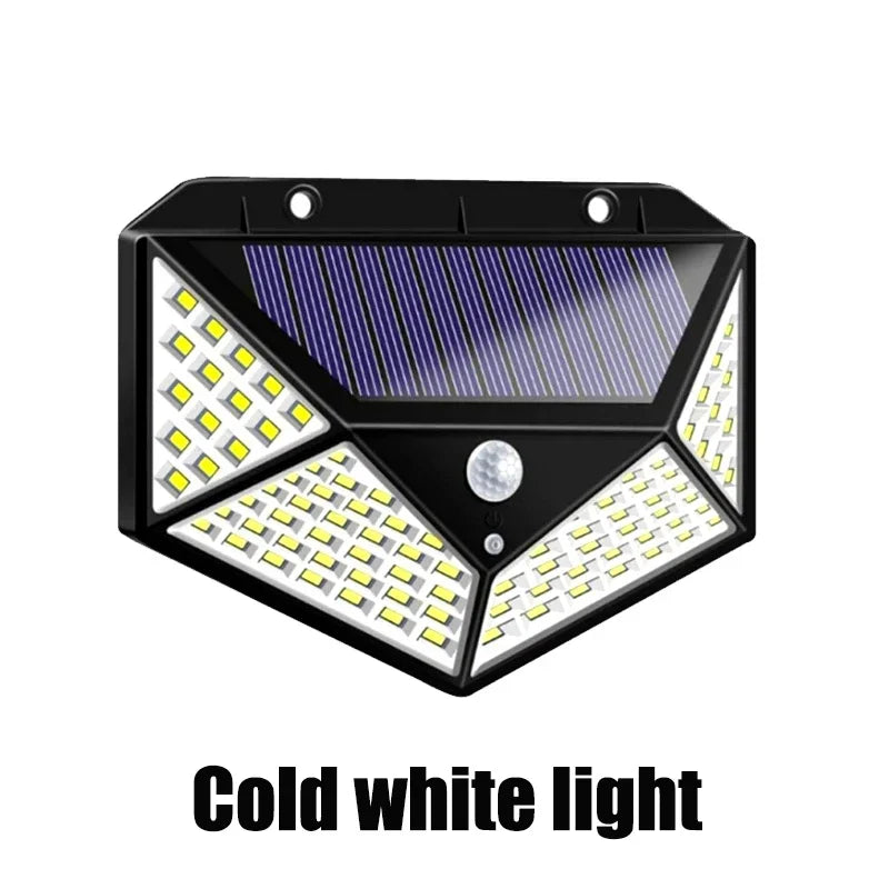 100Led Multifunctional Solar Lamp Outdoor Garden Decoration Solar Light Waterproof Sunlight Powered Spotlight with Motion Sensor