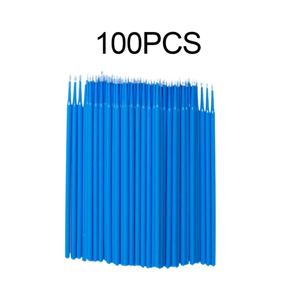 100 Pieces Car Maintenance Micro Brush - Disposable Paint Touch-Up Brush Small Tip for Auto Detailing Accessories