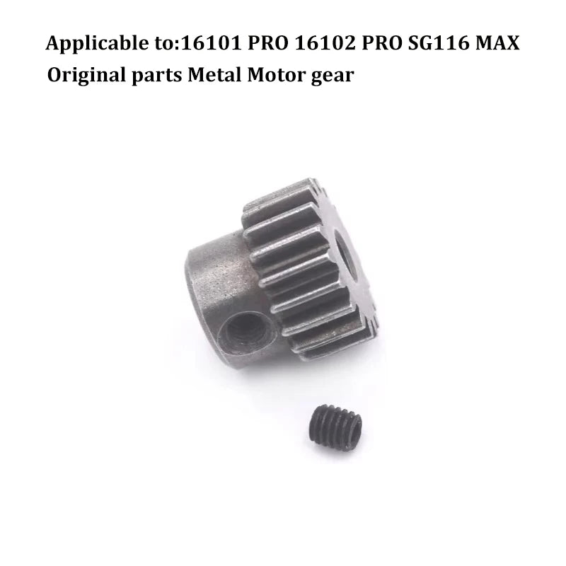 16101 PRO 16102 PRO SG116 MAX PRO RC Car 1:16 Blue Upgraded Metal Spare Parts Model 4WD/ Original Spare Parts Drive Shaft Gear