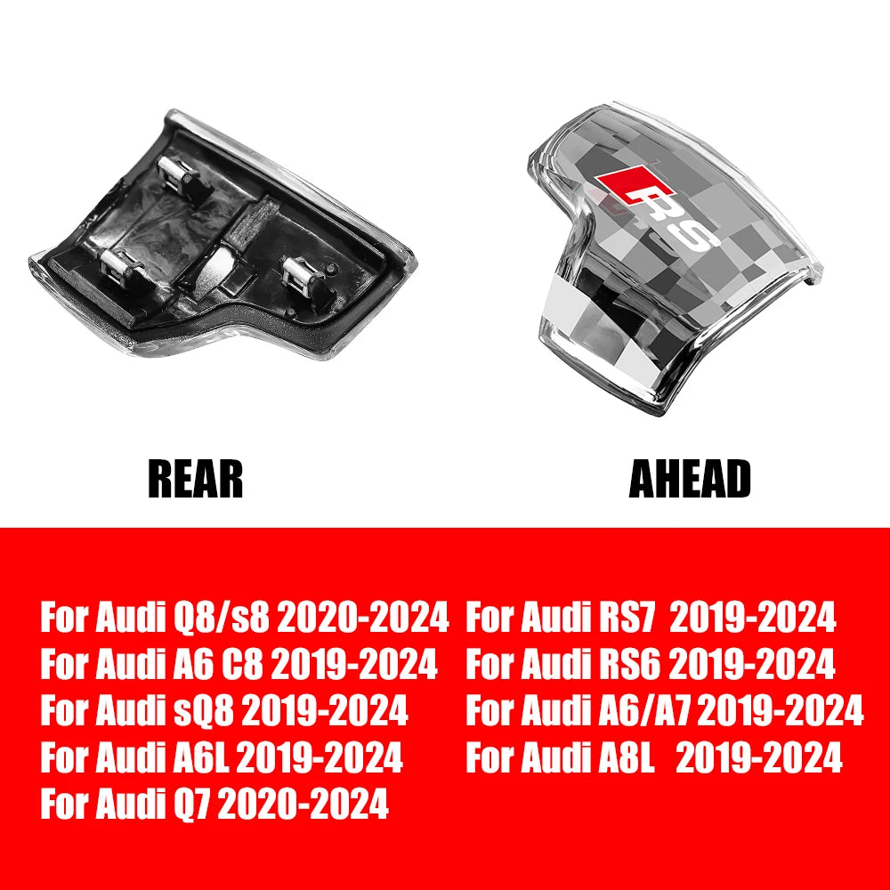 Car Crystal Gear Head Shift Head Transmission Handle Cover For Audi S4 S5 Q5l Sq5 Rs4 Q7 Rs5 A5 Rs7 A6 Rs6 Sq8 A4/a4l Sline RS