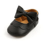 Meckior Baby Girl Shoes Leather Rubber Sole Anti-slip Toddler First Walkers Infant Crib Shoes Newborn Girl New Baby Shoes