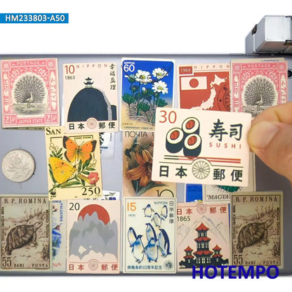20/30/50PCS Old Stamps Stickers Nostalgia Retro Funny Graffiti Decals for Scrapbook Diary Luggage Car Laptop Phone Sticker Toys