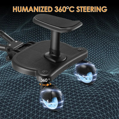 Twins Baby Stroller Pedal Adapter Stroller Accessorie Second Children Auxiliary Trailer Twins Scooter Standing Plate with Seat