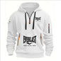 Fashion autumn and winter men's brand clothing multi-zipper design printed hoodie casual sweatshirt loose hooded jumper