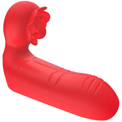 G Spot Finger Vibrator Female Clitoral Nipple Stimulator Rose Toy 10 Speed Vibrating Masturbator For Women Lesbian Orgasm