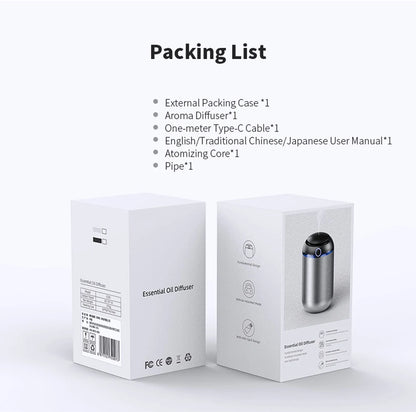 Car Aroma Diffuser Smart Air Freshener Room Fragrance USB Essential Oil Diffuser Smell Distributor Aromatherapy Machine