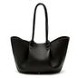 PG Women Pebbled Leather Tote Bag Large Capacity Fashion Shoulder Top Handle Handbag Elegant Daily Work