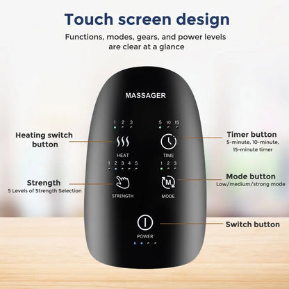 Smart Airbag Hand Massager Wireless Electric Hot Compress Carpal Tunnel Palm Acupoint Massager Vibration Kneading Finger Relax