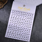 1pc Sliver Gold Star Nail Art Stickers Y2K Charms Self-Adhesive Sliders Laser White Chrome Gel Polish Decals Kawaii Accesories