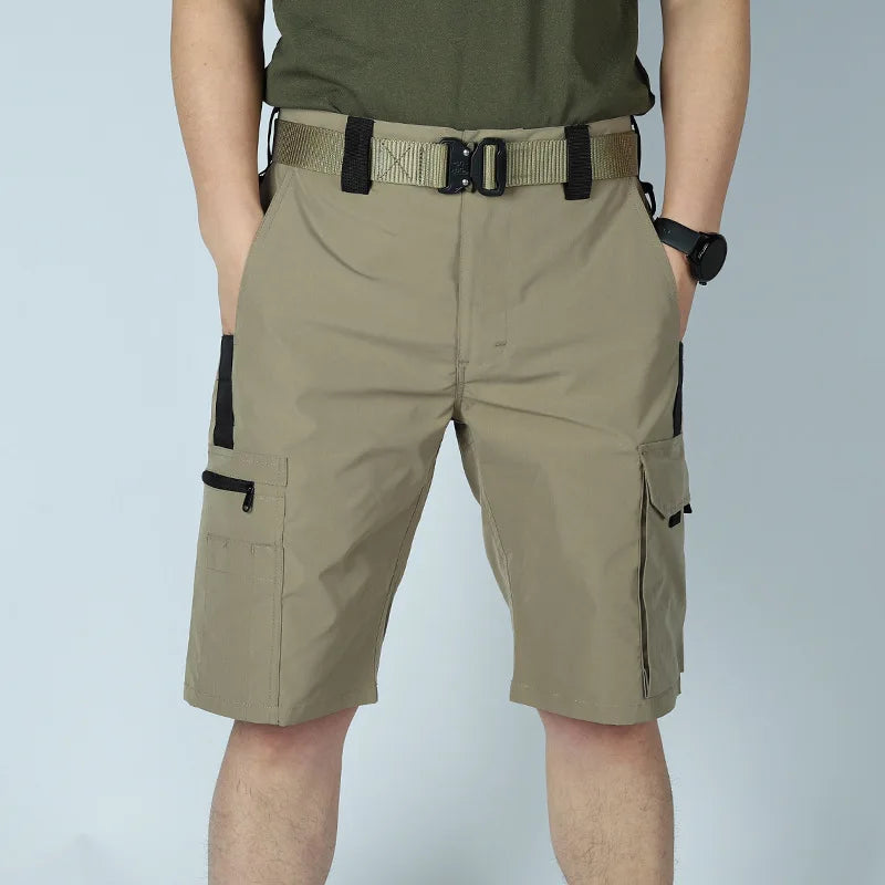 Men's Operator Elastic Tactical Shorts Ripstop Workout Outdoor Cargo Shorts for Men Cycling Hiking Fishing Casual Men's Shorts