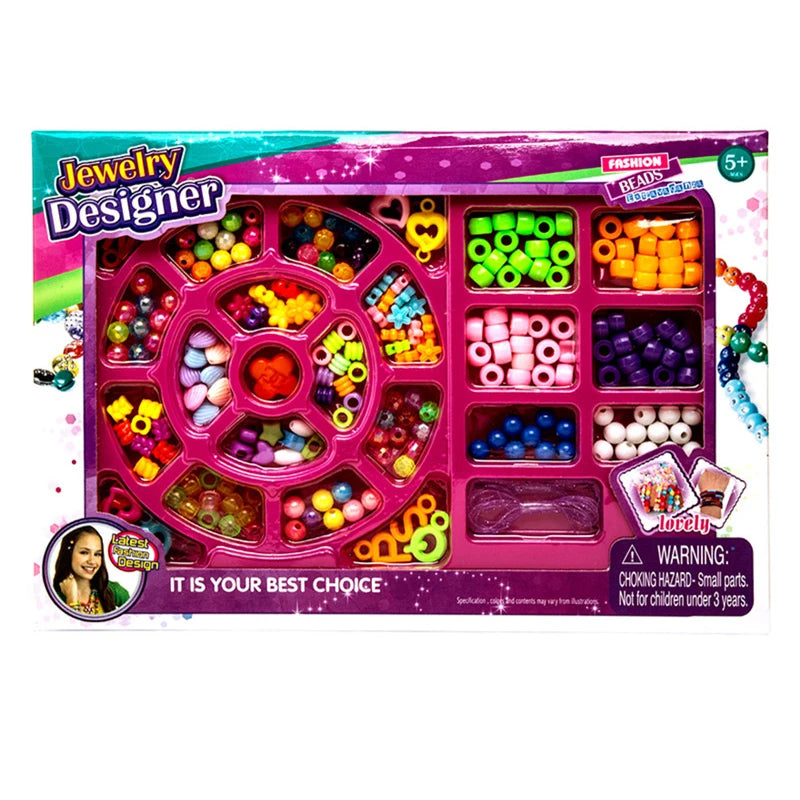 Creative DIY Handmade Pop Beads Toy Accessory Set Girl Jewelry Necklace & Bracelet Crafts Toys Education kids Birthday Gifts
