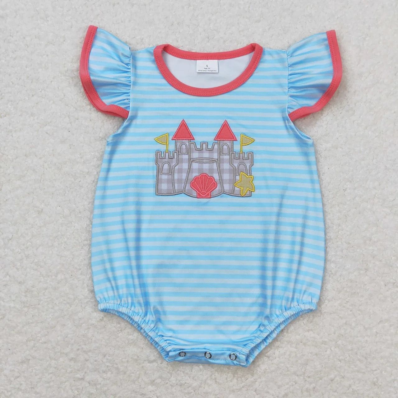 Wholesale Baby Girl Newborn Birthday Balloons Romper Bubble Embroidery Pink Plaid Bows Jumpsuit Kids Toddler Summer Clothes
