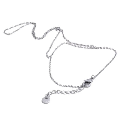 Yhpup Trendy Stainless Steel Zircon Beads Back of Hand Chain Finger Bracelet Fashion Chic Sexy Jewelry Waterproof Wholesale Gift