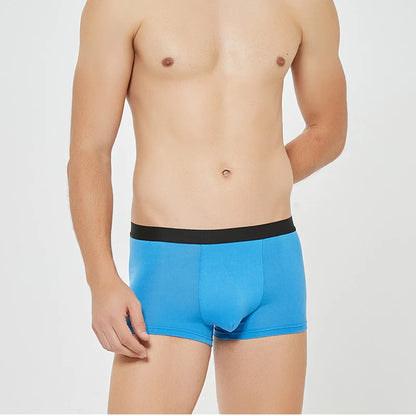 4Pcs Men Boxer Black Mens Panties Underwears Breathable Sexy Male Boxer Solid Underpants Comfortable Underwear Men's Boxers