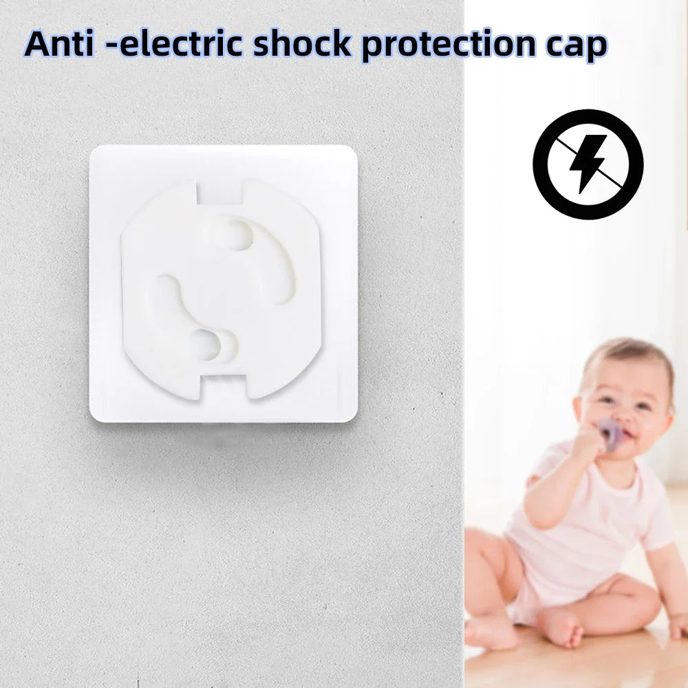 1/10pcs Electrical Outlet Protection Baby Child EU Power Socket Safety Guard Anti Electric Shock Plugs Protector Rotate Covers