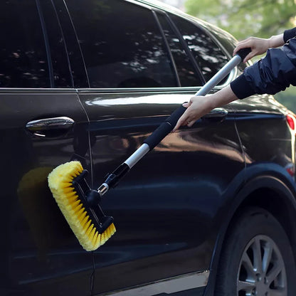 10" Car Wash Brush Head For Auto RV Truck Boat Camper Exterior Roof Window Washing Cleaning Brush Nylon Car Cleaning Tools
