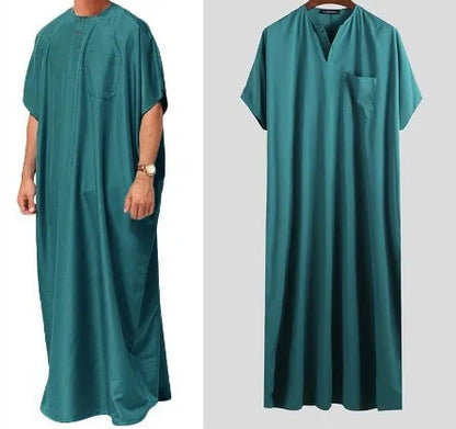 Turkye Muslim Islamic Men Jubba Thobe Dress Abayas Long Robe Saudi Musulman Abaya Moroccan Caftan Islam Clothing Dubai Arab