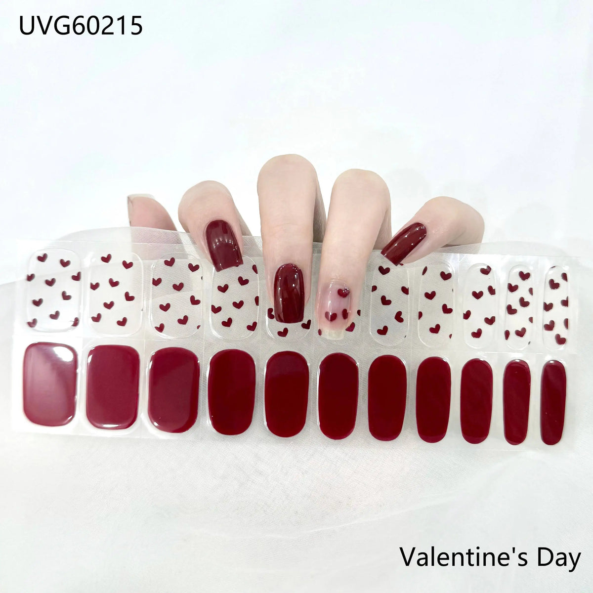 16/20/22Tips Semi-Cured Gel Nail Wraps Full Cover Manicure DIY Waterproof Long Lasting Gel Nail Stickers set for UV Lamp Need