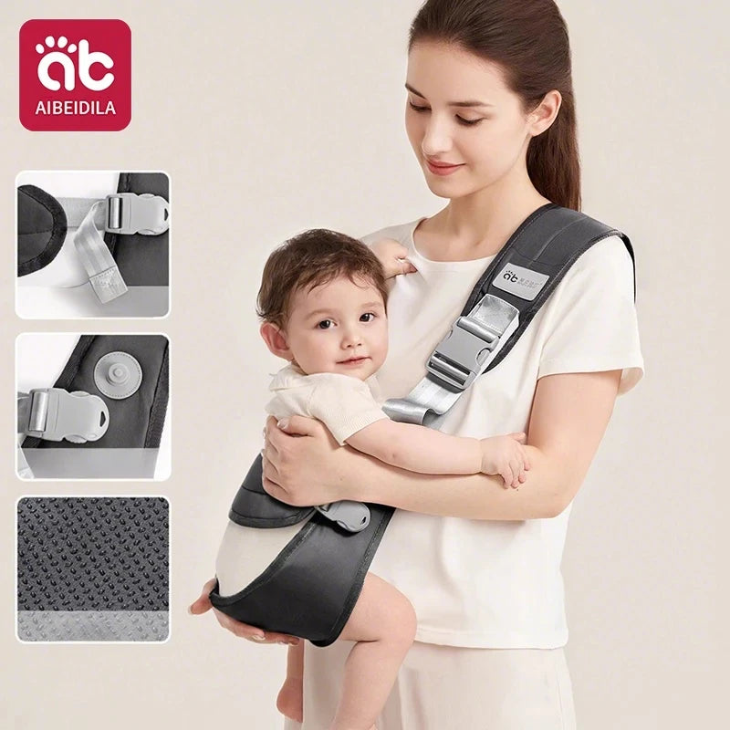 Baby Carrier Kids Waist Stool with Waist Protection Baby Strap Adjustable Front Holding Type Big Baby Carrier