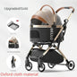 Detachable Aluminum Tube Pet Stroller Foldable Travel Trolley Portable Outdoor Walking Carrier For Cats Puppies Dogs