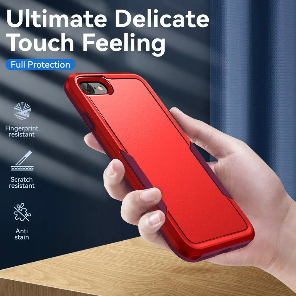 For iPhone SE 3 2022 Case Shockproof Hybrid Case Dual Layer Design Hard Cover For iPhone SE 2 2020/iPhone 6/6S/7/8 Plus Cases