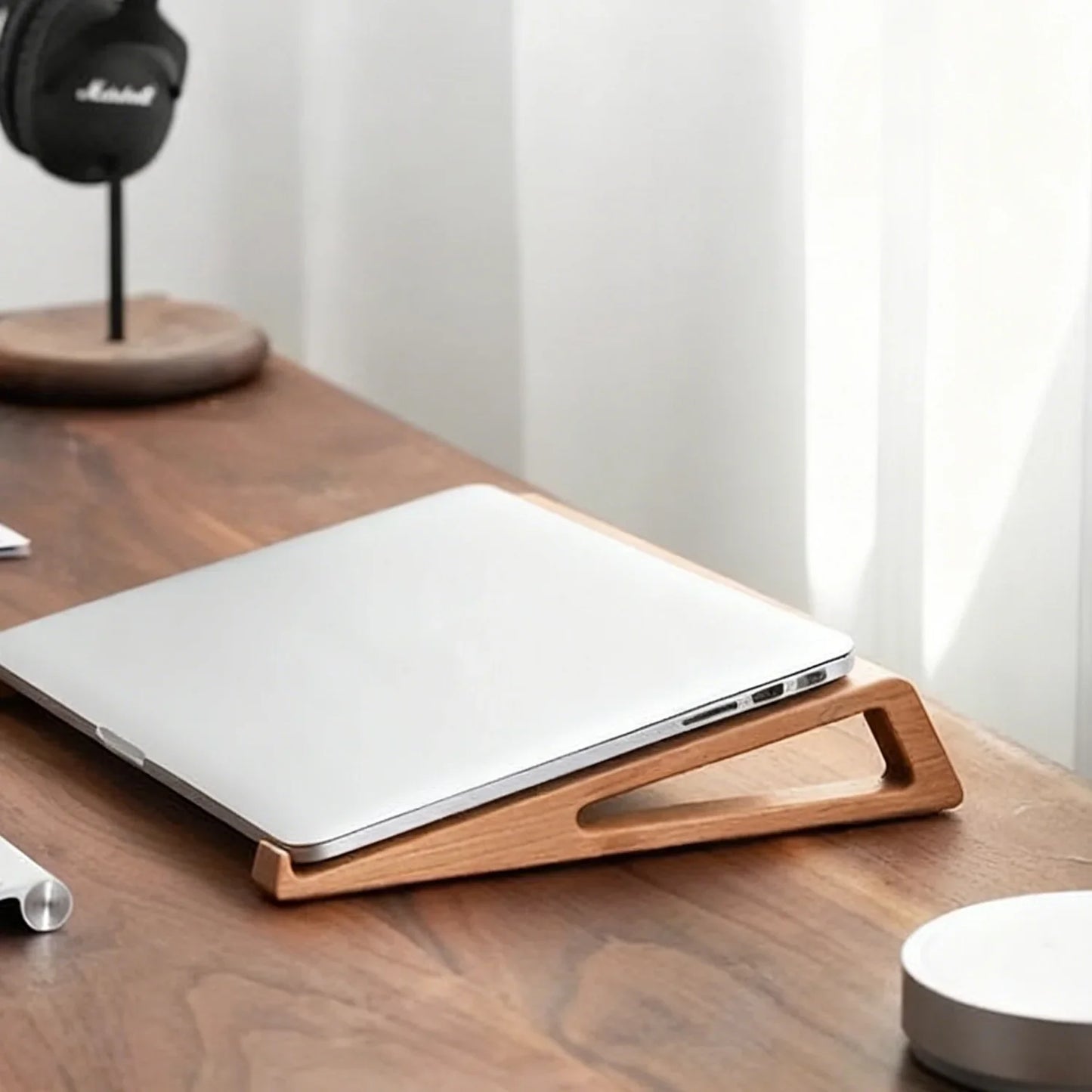 Desktop Non-slip Laptop Wooden Holder Cooling Stand Universal Heat Dissipation Notebook Computer Desk Heighten Bracket Support