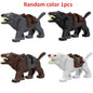 Building Block Toy Animal Series: Black Cat Dog Lion Tiger Elephant Children's Party Zoo Parent-child Interactive Holiday Gift