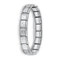 Hapiship New Women's Jewelry 9mm Width Itanlian Elastic Charm Bracelet Fashion Stainless Steel Bangle ST-