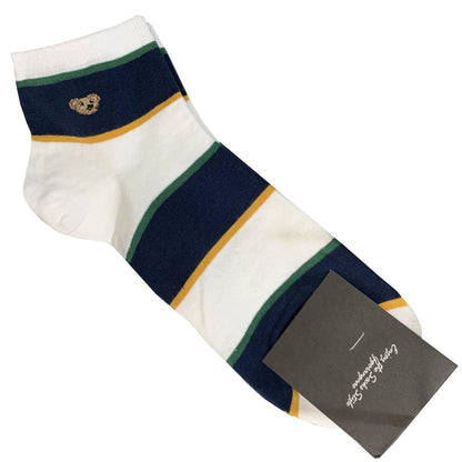 Good Quality Cartoon Gentleman Bear Men's Socks Cotton Harajuku Style Sport Boys Skateboard Novelty Breathable  Christmas Gifts