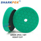 Sharkfox Polishing Pads 3/5/6 Inch Germany Foam Buff Sponge Pads Auto Car Buffing Pad Set for DA/RO Polisher Buffer Tools