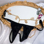 Anal Plug with Lace Thong Panty Set for Women Men Sexy Underwear with 2.8cm Butt Plug for Outdoor Wear BDSM Adult Sex Toys Gay