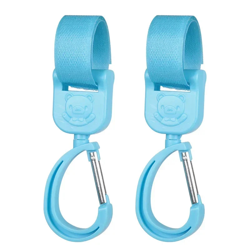 Universal Outdoor Stroller Accessories Baby Pram Hooks Rotate Hanging Bag 360 Degree Cart Organizer Storage Bag Hanger