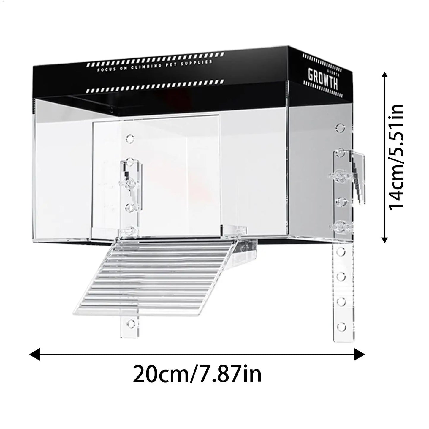 Over Tank Turtle Basking Land Pet Turtle Tank Basking Dock with Lid Reptile Resting Land Aquatic Turtle Basking Platform