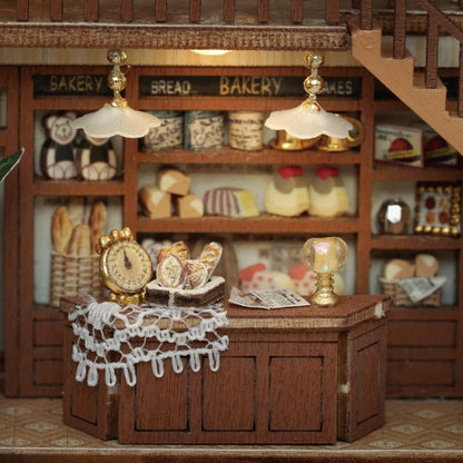 Mini Doll House DIY Small House 3D Puzzle Assembly Building Model Toys Home Bedroom Decoration With Furniture LED Lights Gifts