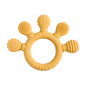 BPA-Free Baby Silicone Teether Sensory Toy Food-Grade Chewable Toy Teething Ring Easy-Grip Infant Teething Toy Newborn Gift