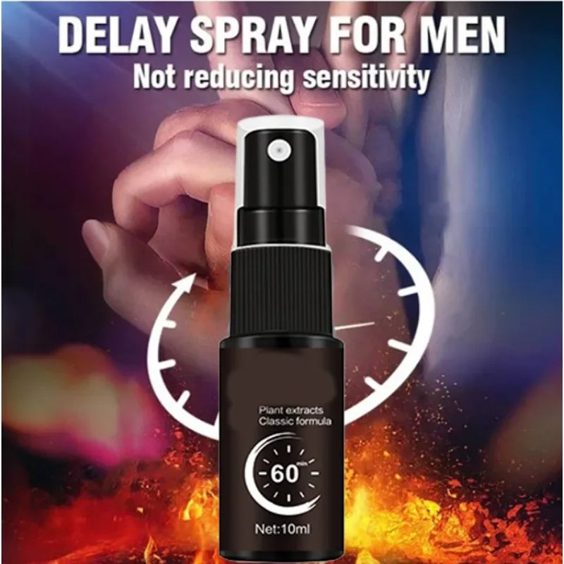 Men’s 60-Minute Endurance Spray – Non-Greasy Formula for Extended Passion & Gentle Sensations Couple’s Favorite