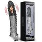 Penis Extension Sleeve Vibration Extend Adult Sex Toys Reusable Penis Sleeve Delay Ejaculation Dick Sleeve Sex toys for Men 18+