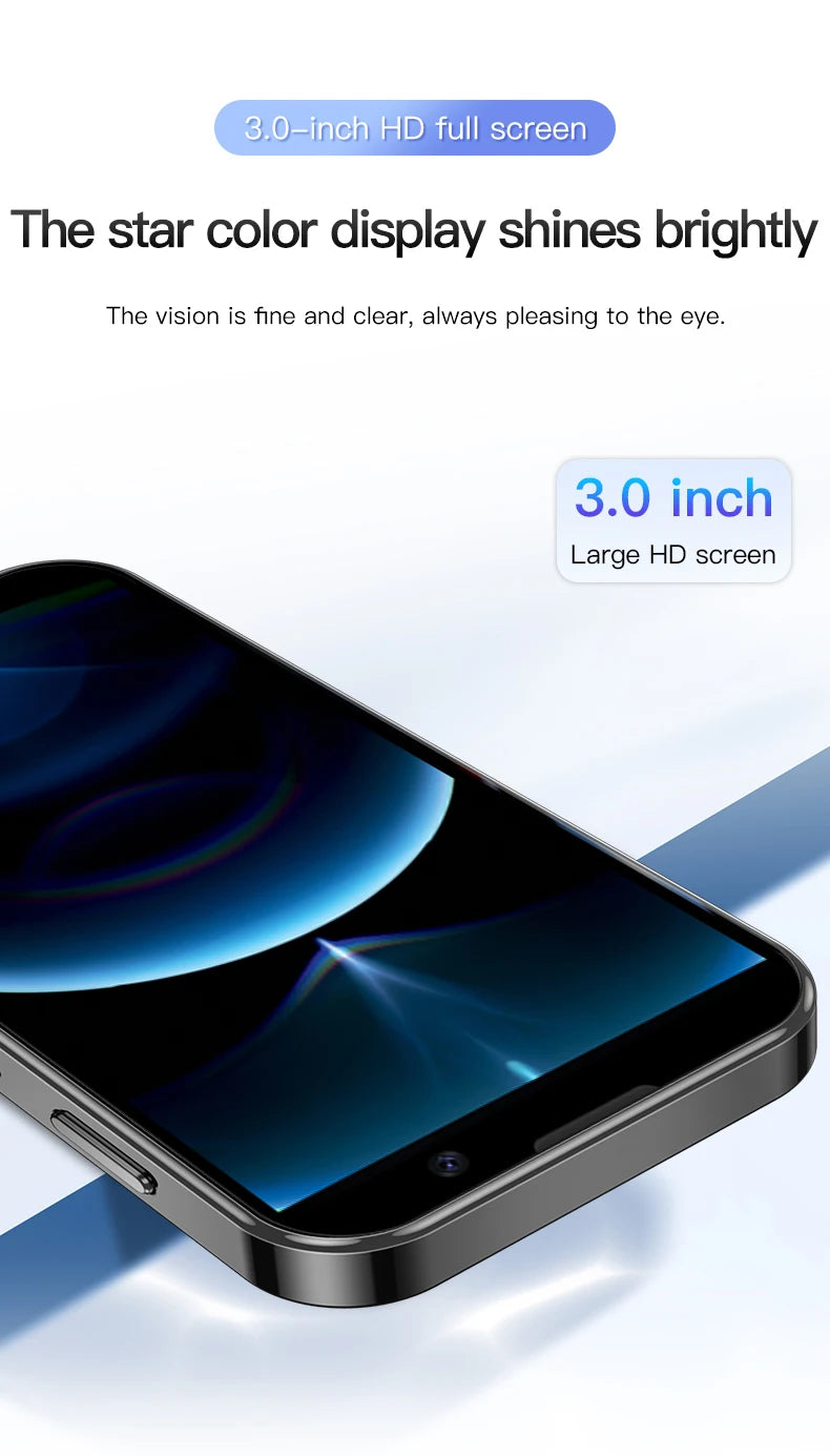 SERVO 16SE Mini Android Smartphone Dual SIM Standby 16GB ROM Play Store Wifi GPS Face Unlock 3G WCDMA 3.0" Small Smart Cellphone