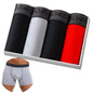 4pcs Cotton Boxer Shorts Soft Men's Panties BONITOS Letter Waistband Men Underpants Boxer Briefs Sexy Underwear for Man Boxers