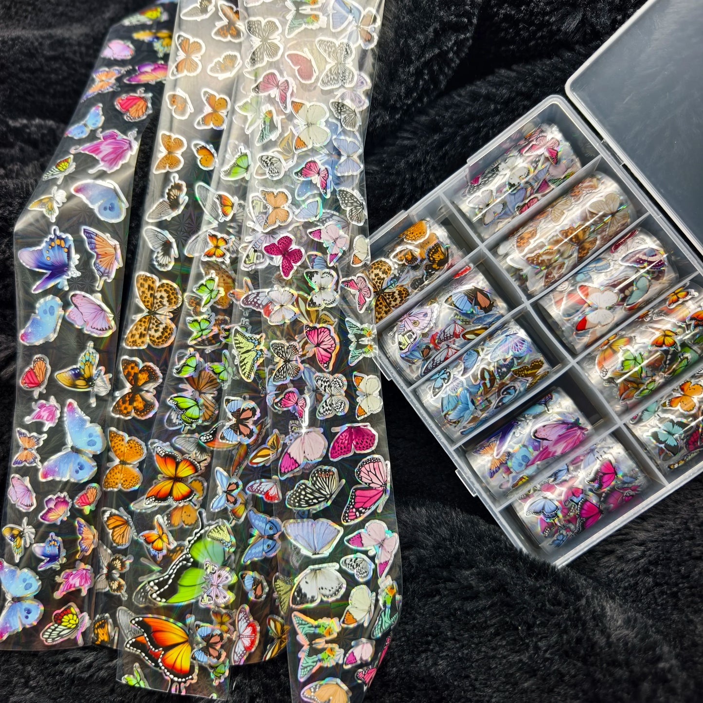 10Rolls Halloween  Flower Plaid Angel Marble  Bow Nail Foils Transfer Paper  Nail Art Stickers   Decal  Nails Decoration