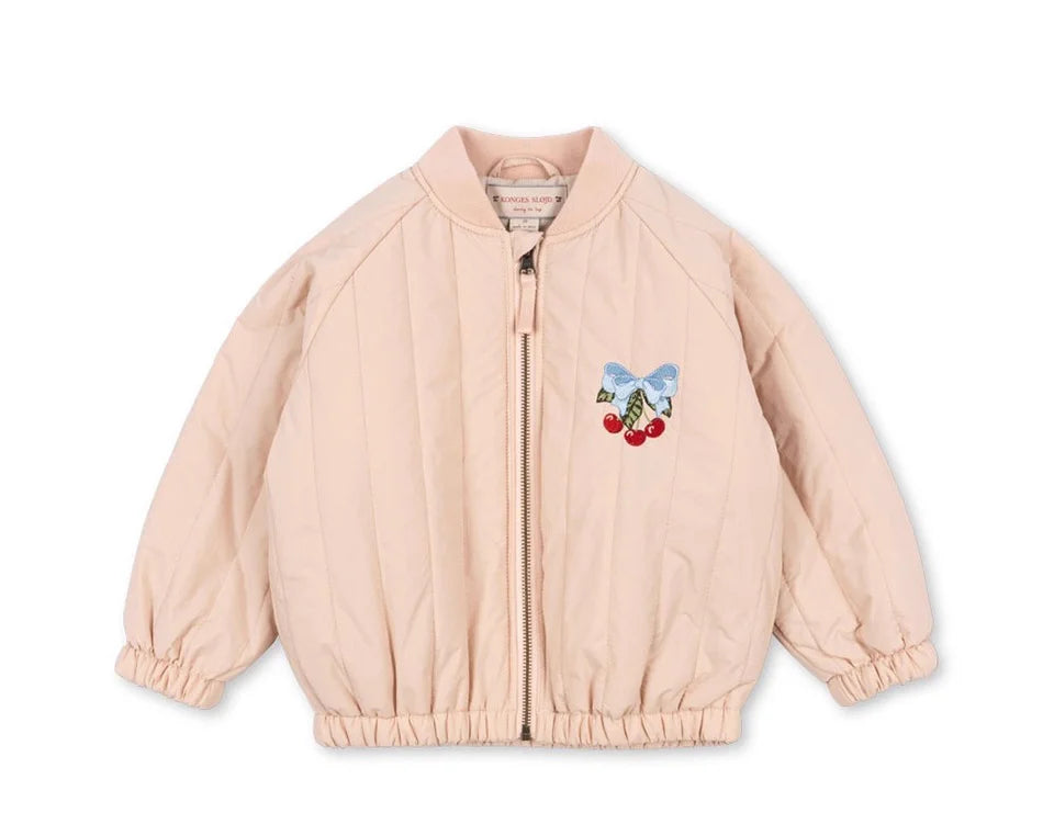 2025 KS Brand Winter Baby Boys Lambswool Jackets Vest Kids Clothes Girls Cherry Jackets Outerwear Coats Flight Suit Jackets 1-9Y