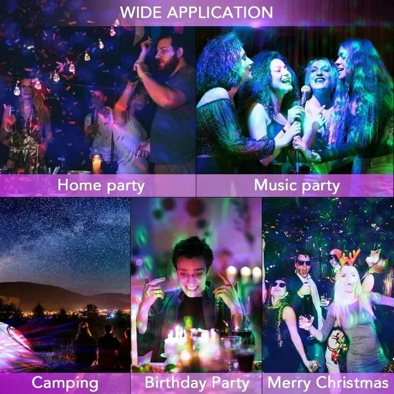 Portable Led Car Atmosphere Lights USB Mini Disco Ball Party Lights DJ Stage Strobe Lights for Christmas Parties Karaoke Bar